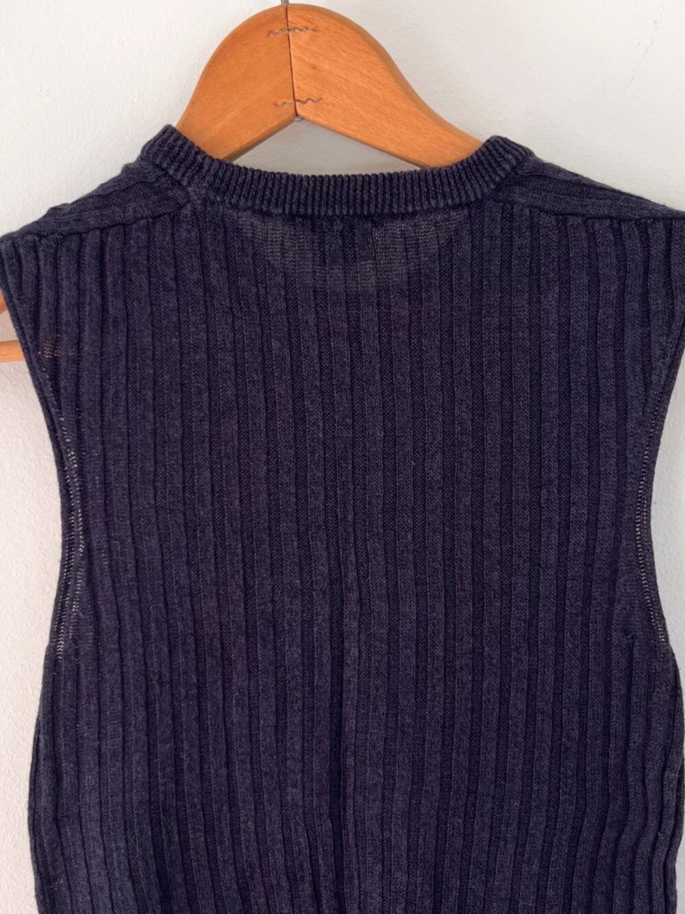 Theory Linen Blend Ribbed Tank - Picture 5 of 7